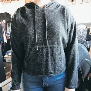 black speckled sweatshirt